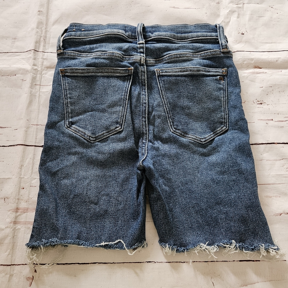 Madewell Women's Blue Denim Cut Off Denim Shorts Size 25 - Picture 2 of 5